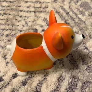 Corgi succulent pot